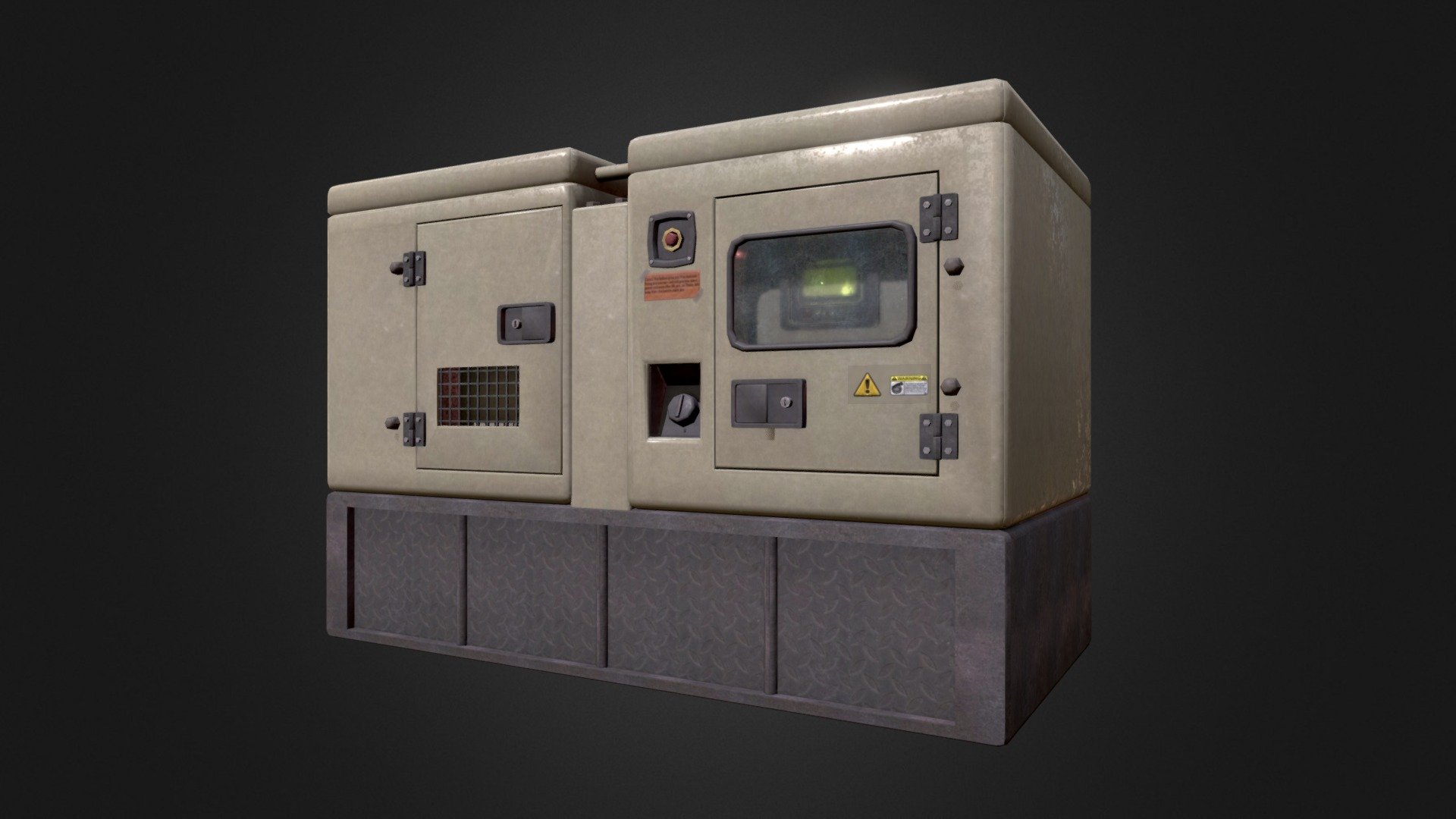 Here is a Generator i created hope you like it :P. I fixed the normals and UV's, now it looks much better 3d model