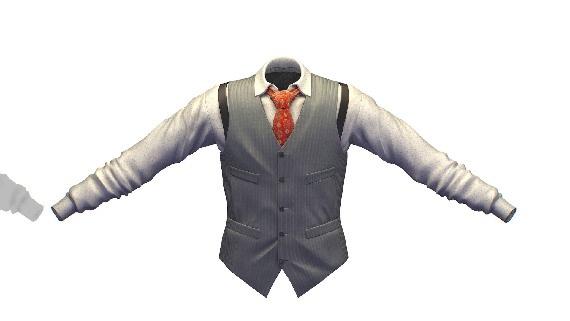 Cartoon High Poly Subdivision Jacket Shirt Tie

No HDRI map, No Light, No material settings - only Diffuse/Color Map Texture (2500x2500)

More information about the 3D model: please use the Sketchfab Model Inspector - Key (i) - Cartoon High Poly Subdivision Jacket Shirt Tie - Buy Royalty Free 3D model by Oleg Shuldiakov (@olegshuldiakov) 3d model