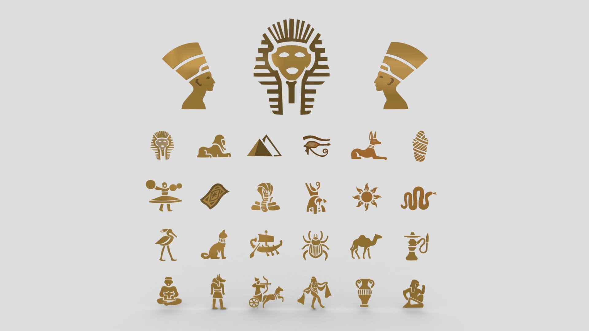 Egyptian Symbols - 010

Native Format File: 3Ds Max 2020 - Rendering by Vray Next.

3Ds Max Save as 3Ds Max 2017 with Converted all objects to Editable Poly.

3Ds Max Save as 3Ds Max 2020 ( Standard Materials ) with Converted all objects to Editable Poly.

Blender format file is available.

Exporting Formats: Autodesk FBX ( .fbx ), OBJ ( obj, mtl ), usdz, glb, gltf, 3DS, DAE.

All 2D Drawings are available as AutoCAD ( DWG ).

Support 24/7 3d model