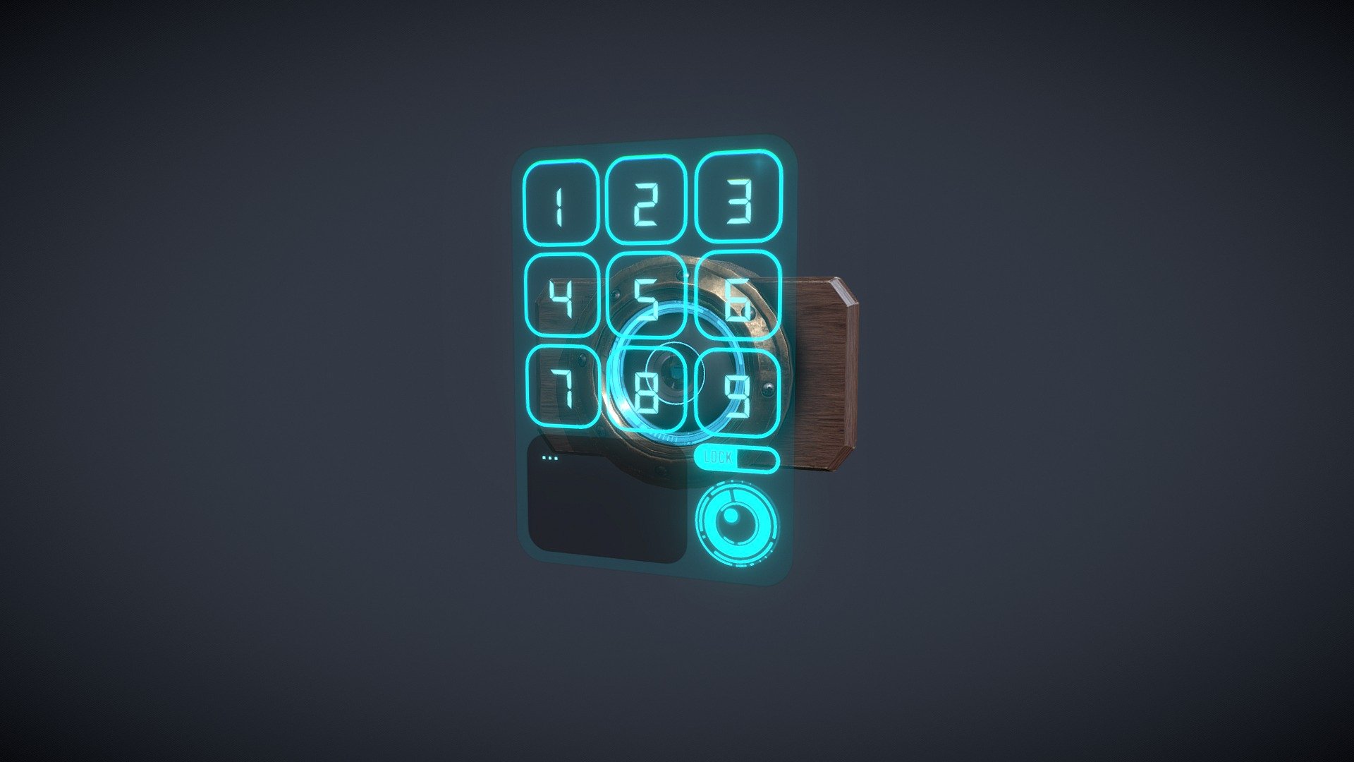 Hi All :) Just a small Victorian / retro futuristic door lock :) You d better have the code !

Made with Maya, PS and Substance.

You will find in the package Scene file, FBX and 2k Textures.
If you have any customs need, please feel free to contact me 3d model