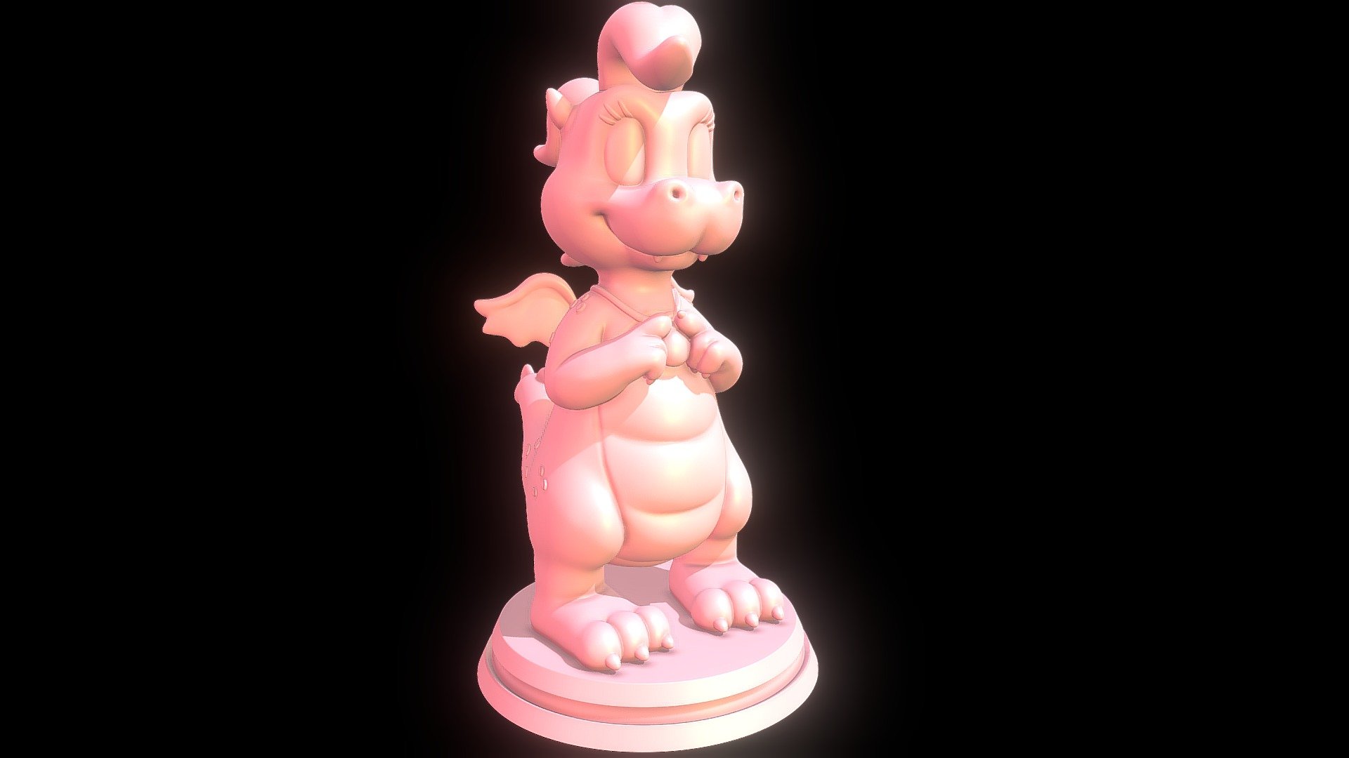 Character from Dragon Tales - Cassie - Dragon Tales 3D print - Buy Royalty Free 3D model by SillyToys 3d model