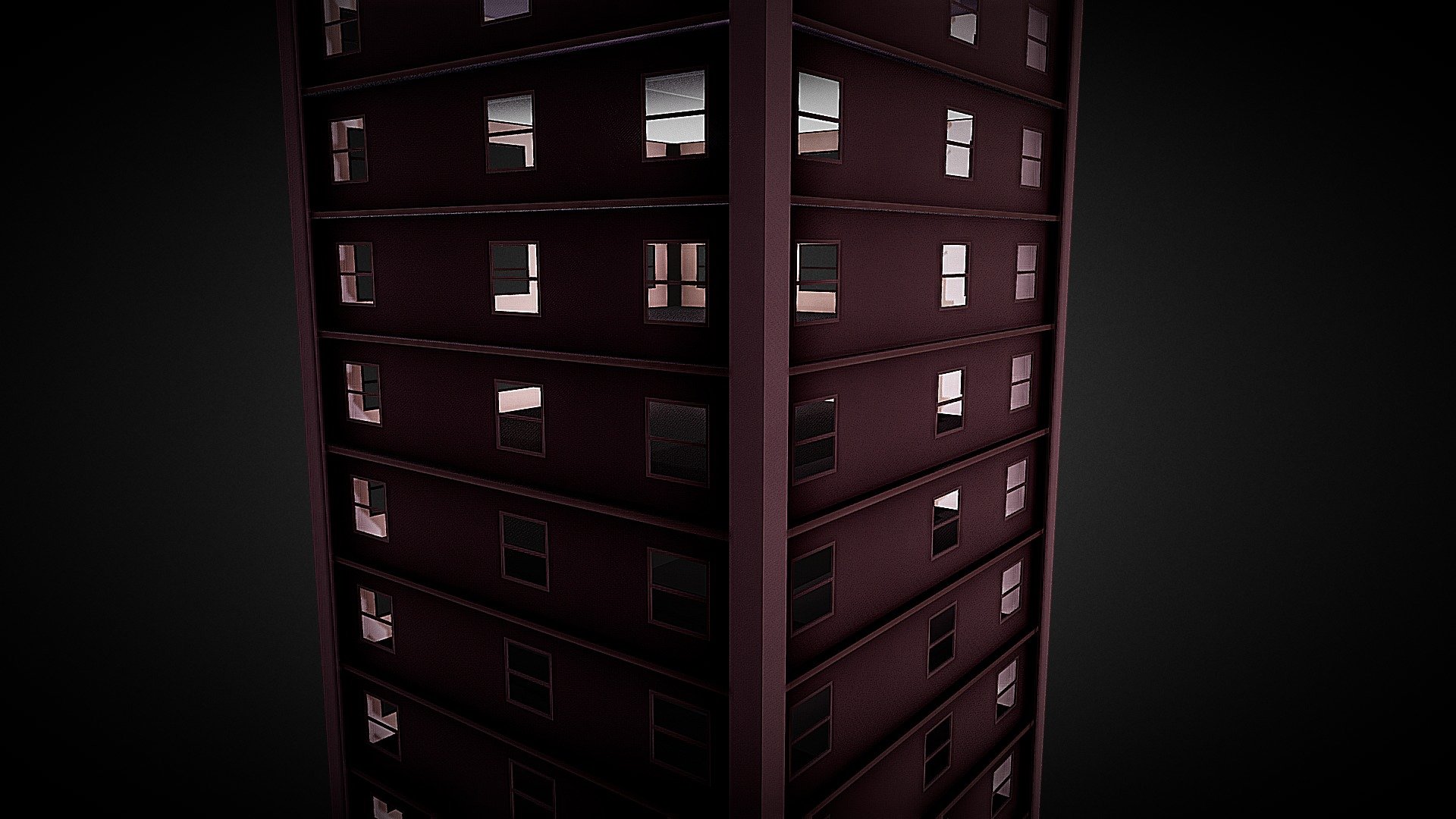 Hello, This model can be modified. You can use it in a Project, Movie,&hellip; But only if you use credits. Thank you. We hope you like this 15 story building. you can look in every room and window. the realistic texture of the window is all modified in Blender. If you want to import this model into Blender, than you need to dowload the GTLF file. Go to blender and click IMPORT. Pick the fbx or the GTLF file. wait a bit and than it should load in. Any problems? Let us know in the comments. Thank you and have a great day. And make sure to leave a like. If you readed all that text, Than comment &lsquo;Confirm' and you might get a suprise. Oww and don't forget to follow us for more models like this. Here is our youtube channel: 
Youtube: https://www.youtube.com/channel/UC0Ax53OxJkOfUiATcDskMHA
Make sure to subscribe 3d model