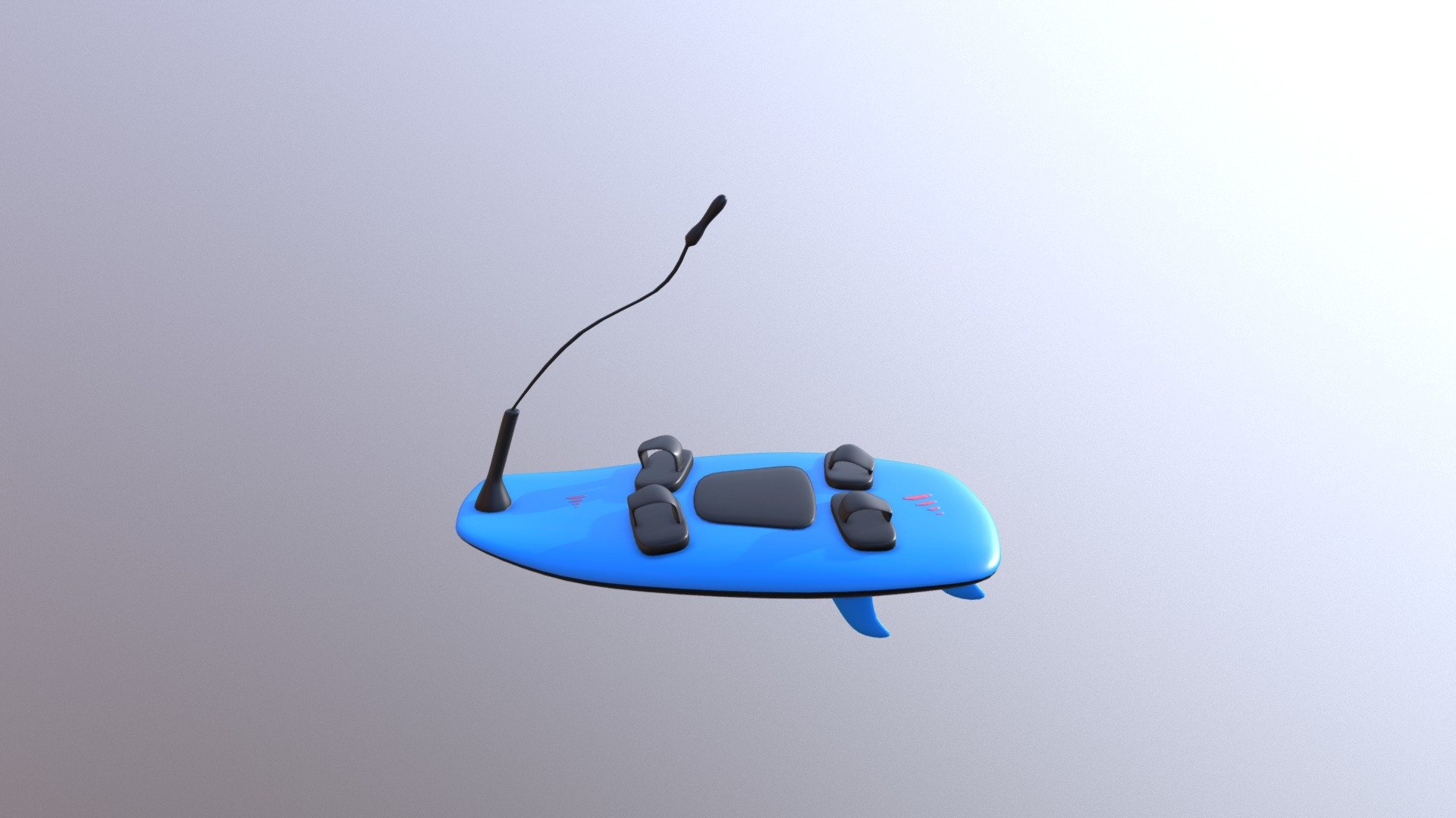 Gasoline powered personal jet surf for catching some funky wave&hellip; - JetSurf - 3D model by Nico.Law 3d model