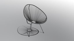 Acapulco Wire Chair Mexico room, ready, furniture, mexico, wire, living, acapulco, ue, chair, low, poly