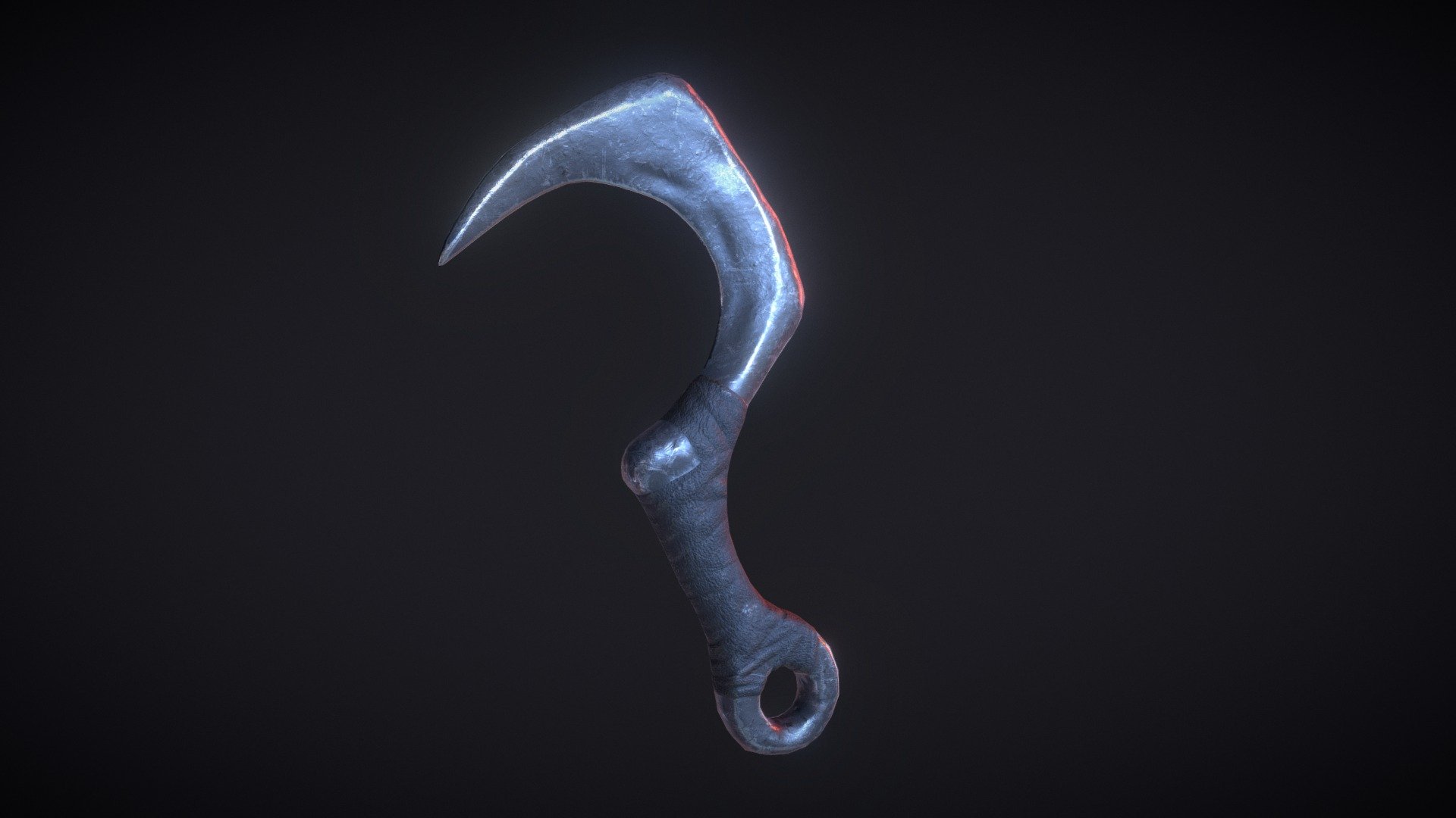 Practice game asset, a heavy iron sickle.
Max/Mudbox/Substance Painter - Heavy Hand Scythe - 3D model by Nicksketch 3d model