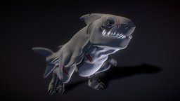 Megalodon Rex Sculpt shark, sculpt, rex, megalodon, blender, megalodon-rex