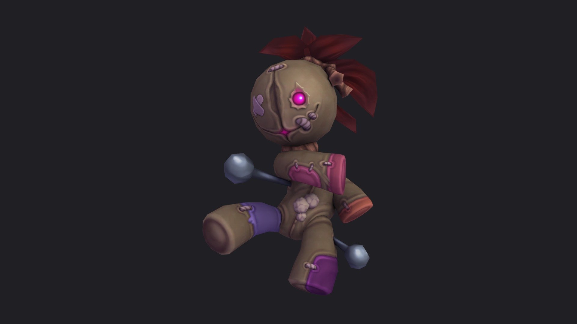 I made this model based on the card &ldquo;VooDoo Doll