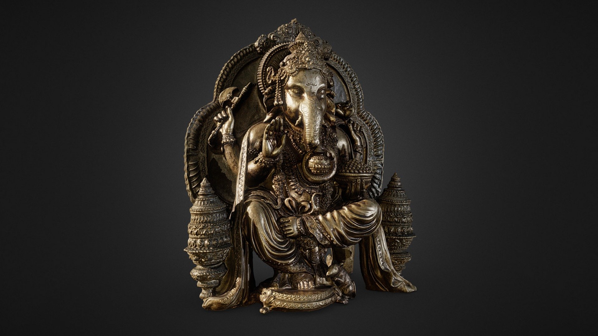 Epic Ganesha 

Captured using Quixel/Epic experimental rig with 4 cross-polarized lights and 100 MP camera

Processed using advanced technology developed by inciprocal Inc. that enables highly photo-realistic reproduction of real-world products in virtual environments. Our hardware and software technology combines advanced photometry, structured light, photogrammtery and light fields to capture and generate accurate material representations from tens of thousands of images targeting real-time and offline path-traced PBR compatible renderers 3d model