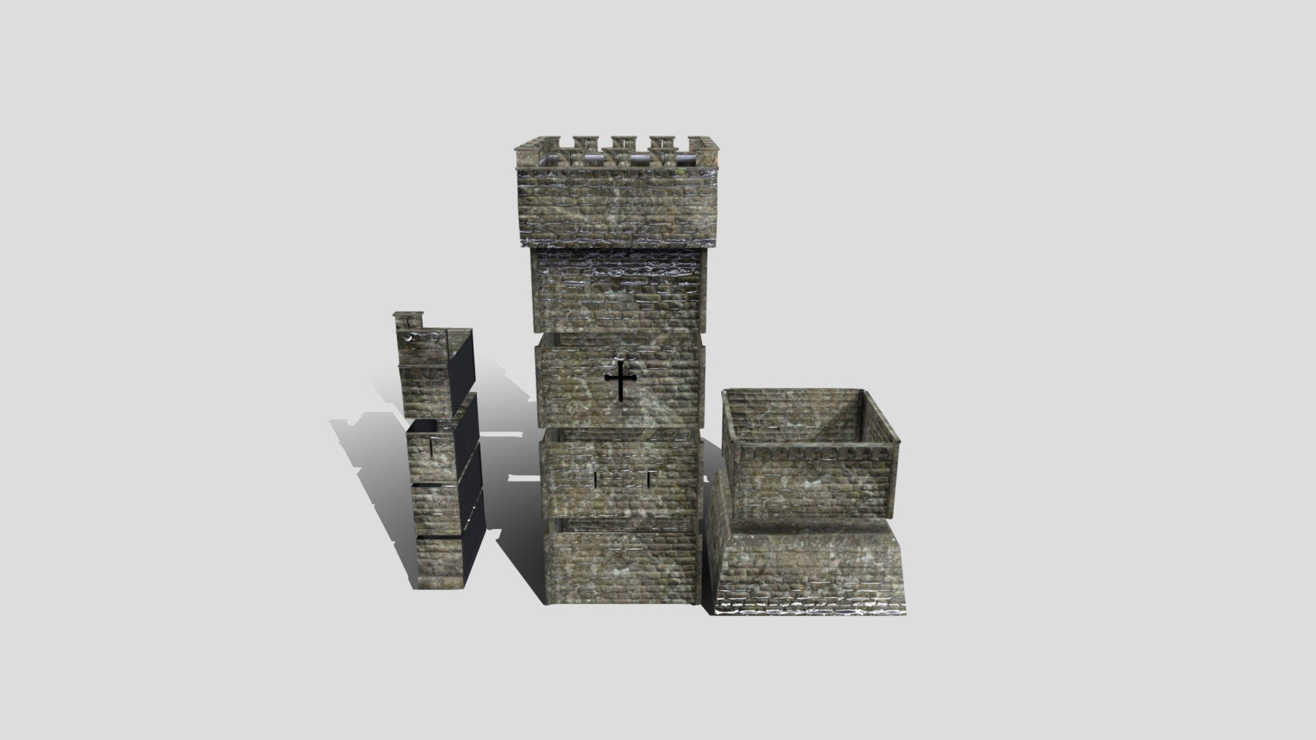 Build your own walls and towers, design and height etc.

Hand-painted, PBR, low poly models

Textures; 2048x dilated + background, 8 pix padding - Modular Tower Set - Buy Royalty Free 3D model by Simon T Griffiths (@RubberMan) 3d model