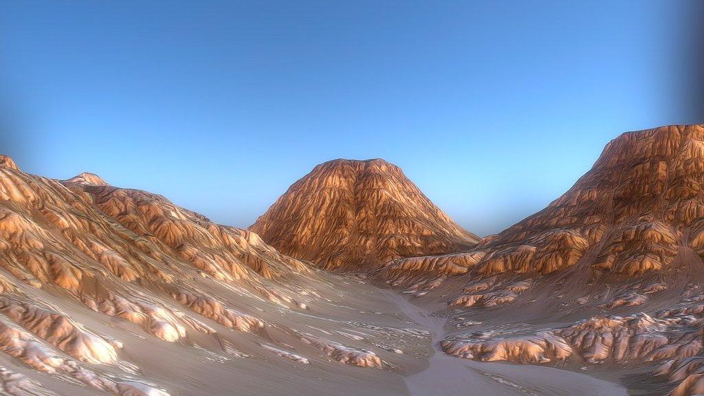 Ancient Landscape - 3D model by arechiga 3d model