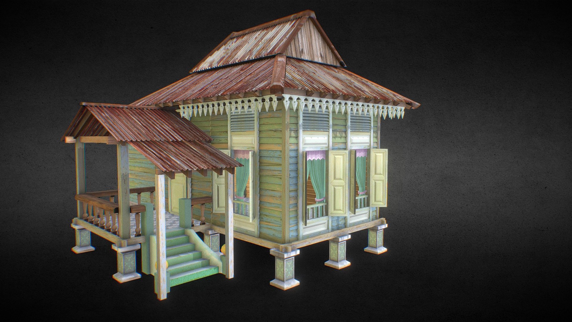 House of Malaysia - 3D model by hong6081 3d model