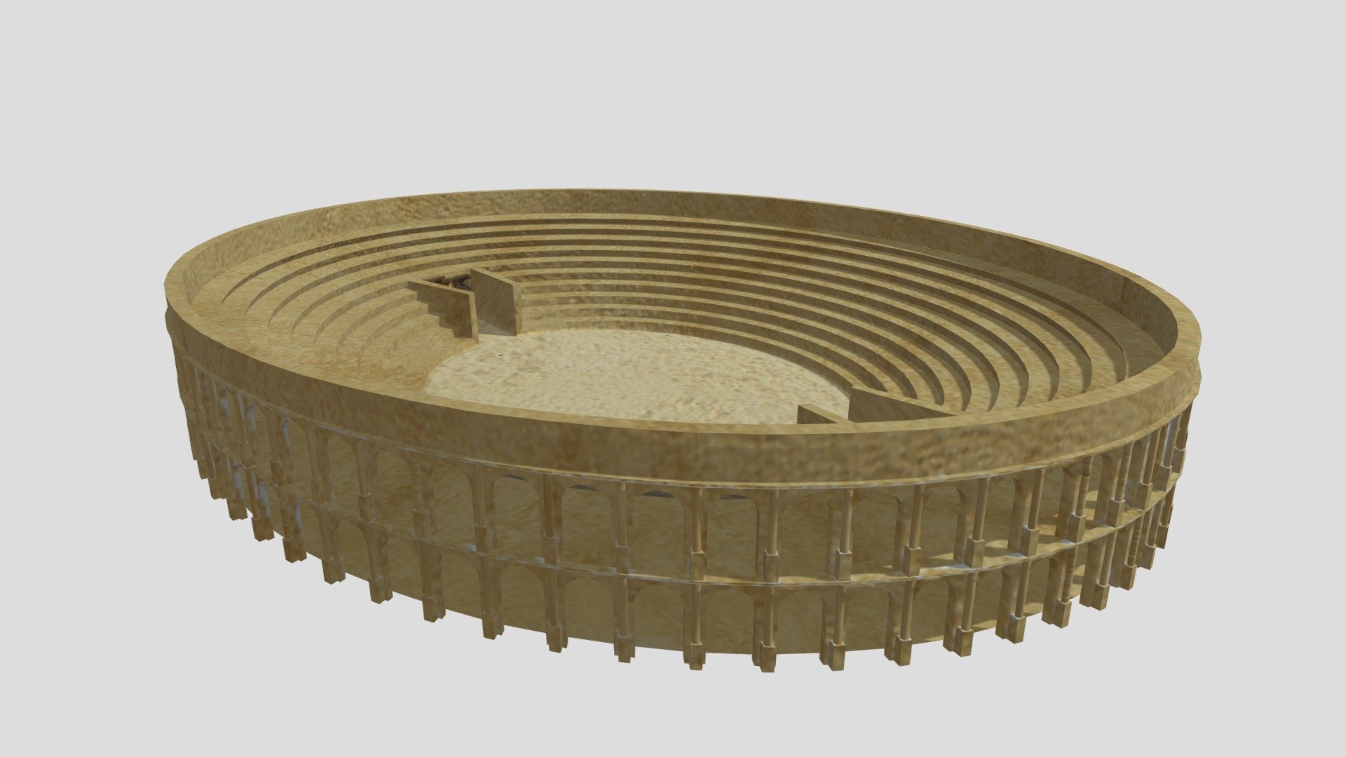 A low poly, ancient roman amphitheatre. Work in progress.

https://twitter.com/lexferreira89 
http://patreon.com/lexferreira89 
https://linktr.ee/lexferreira89 - Low Poly Roman Amphitheatre (WIP) - Download Free 3D model by lexferreira89 3d model