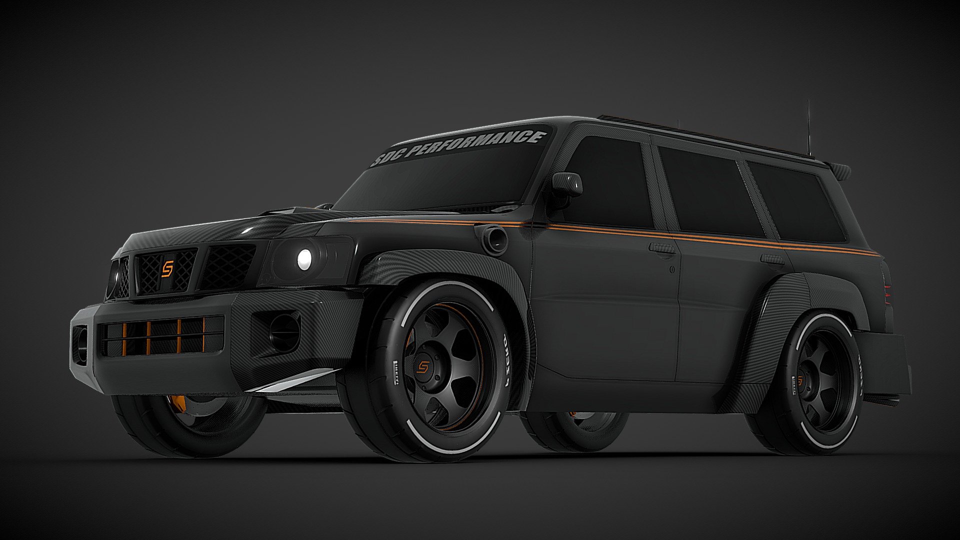 Here is the new Nissan Patrol (from 2004) prepared by SDC PERFORMANCE!!

You have before your eyes a Patrol, which has been lightened as much as possible, with a large number of carbon fiber elements, as well as a bodybuilder's kit allowing it to be fast in the drag race and efficient in the off road!! 

New VERSION : Super SNOWLAND

By SDC PERFORMANCE - Blender 3.3 - Free dowload

PERFECTION FOR YOUR PASSION - Nissan Super Safari SDC PERFORMANCE™️ - Download Free 3D model by SDC PERFORMANCE™️ (@Lambo_SC04) 3d model