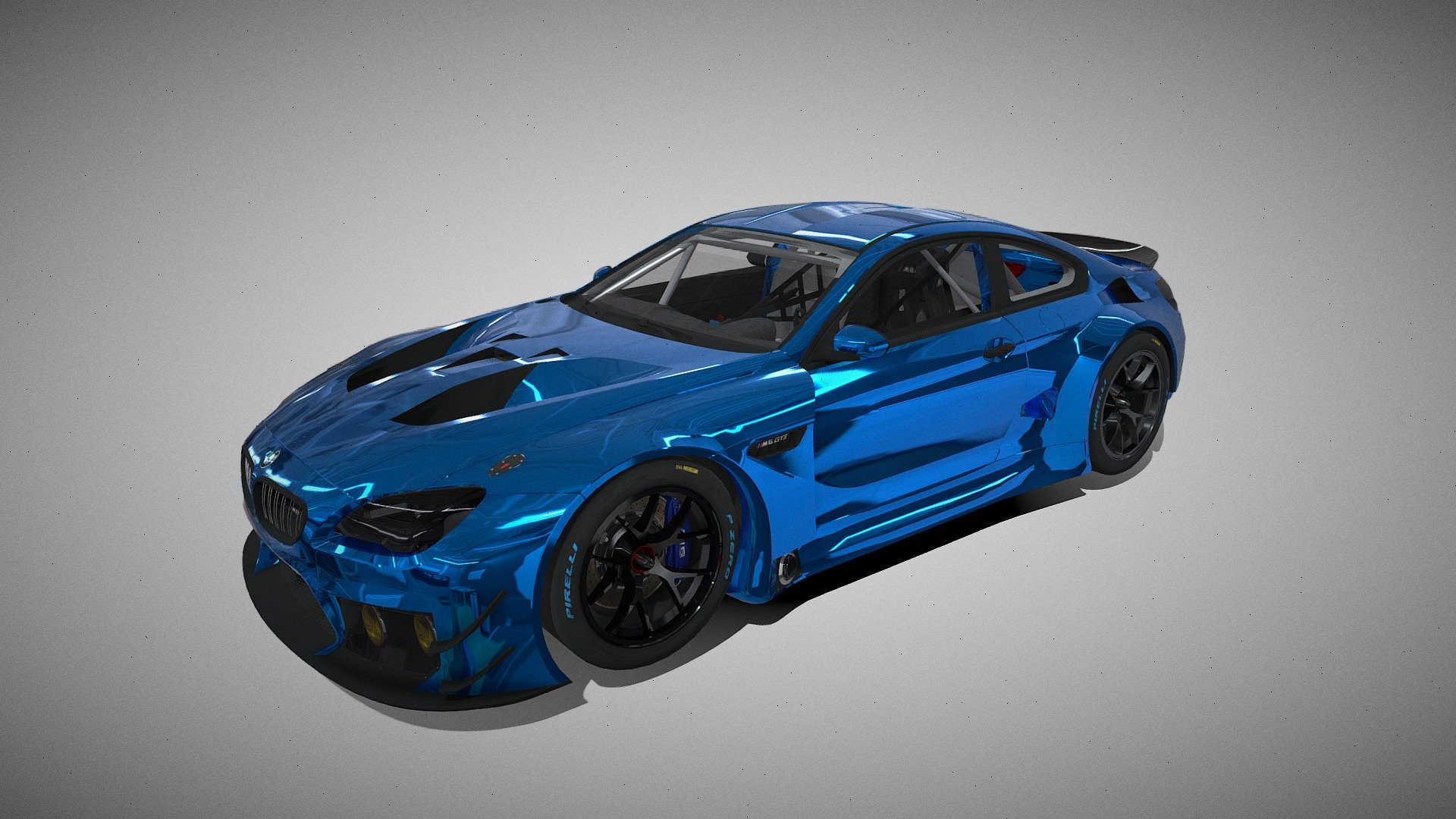 hi     - BMW M6 GT3 rigged - Download Free 3D model by vr_creators (@vr_creator07) 3d model