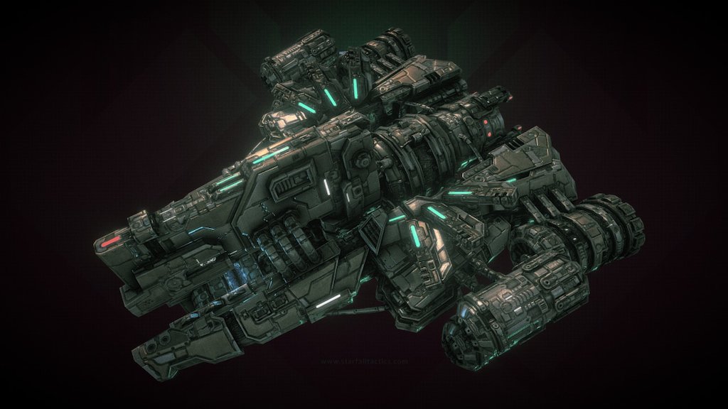 In-game model of a carrier class spaceship belonging to the Deprived faction.



Learn more about the game at http://starfalltactics.com/ - Starfall Tactics — Hecate Deprived carrier - 3D model by Snowforged Entertainment (@snowforged) 3d model