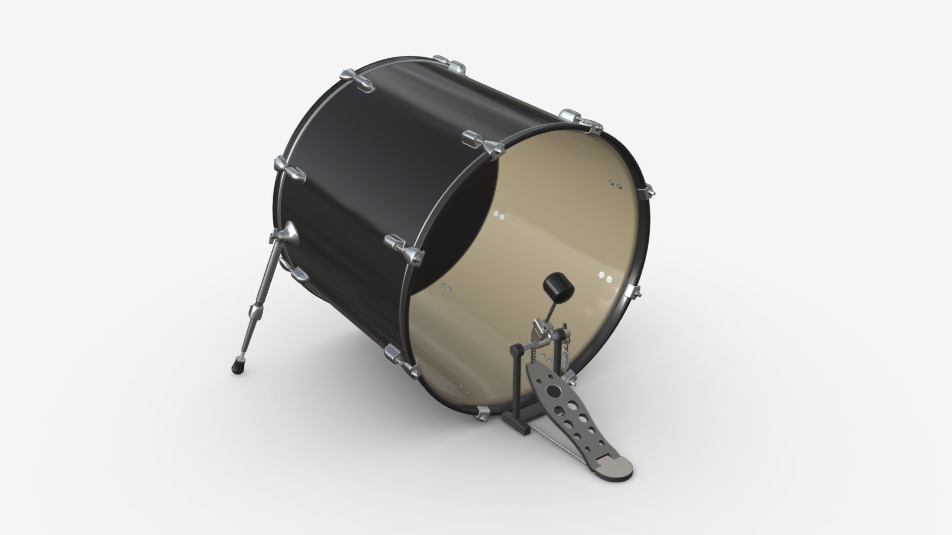 Acoustic Bass drum - Buy Royalty Free 3D model by HQ3DMOD (@AivisAstics) 3d model