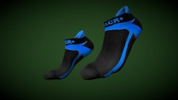 UCR ANKLE SOCKS Black_ Blue ucr, socks, ankle-socks