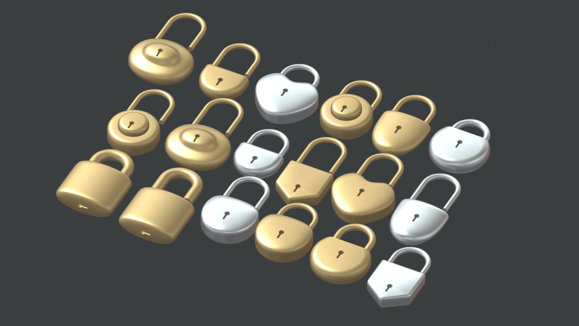 -Padlock Collection.

-This product contains 27 models.

-This product was created in Blender 2.8.

-vertices: 46,066, polygons: 43,241.

-Formats: blend, fbx, obj, c4d, dae, fbx,unity.

-We hope you enjoy this model.

-Thank you 3d model