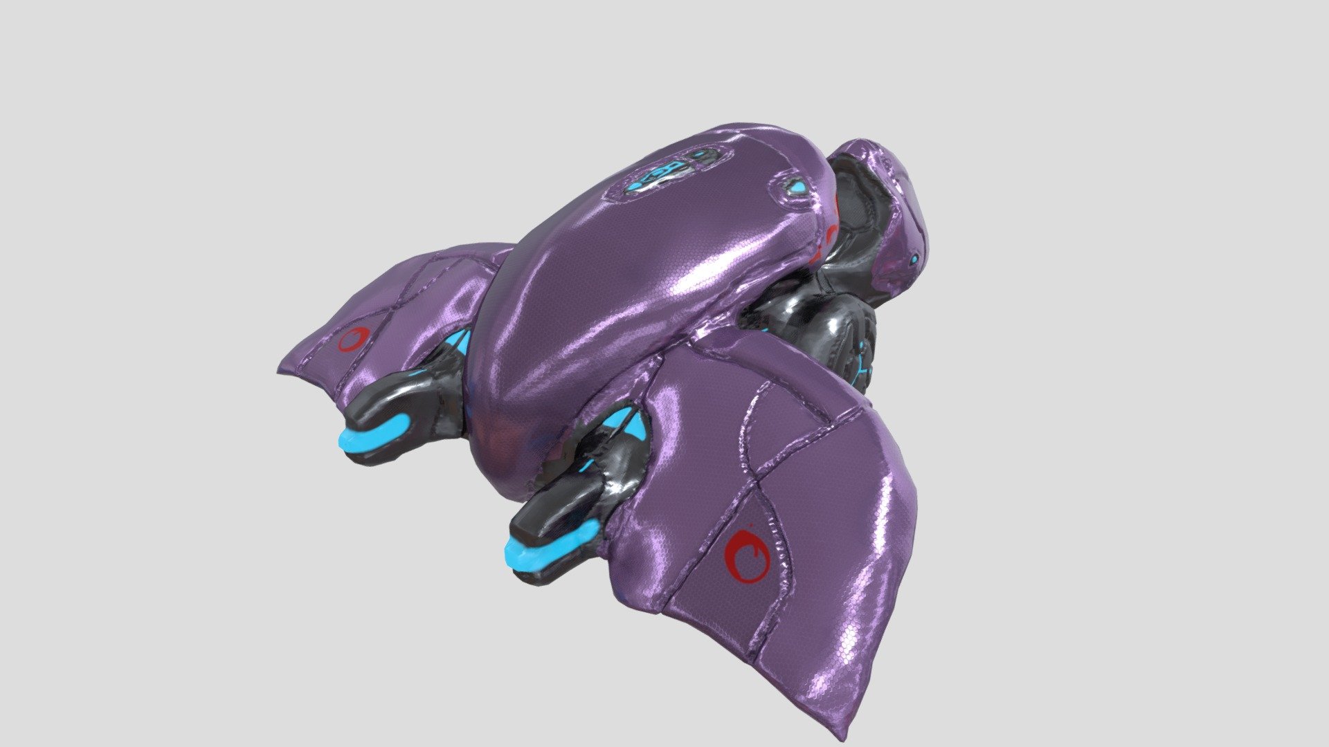 Model of a Ghost from the Halo series for the third assignment in my modelling class at university. UV is extremely messy due to the retopo not being ideal, but that aside, I'm extremely happy with how it turned out, looking incredibly accurate to the in-game model and material. 

Sculpted and modelled in Blender, purple hexagon material made in Substance Designer, textured in Substance Painter 3d model