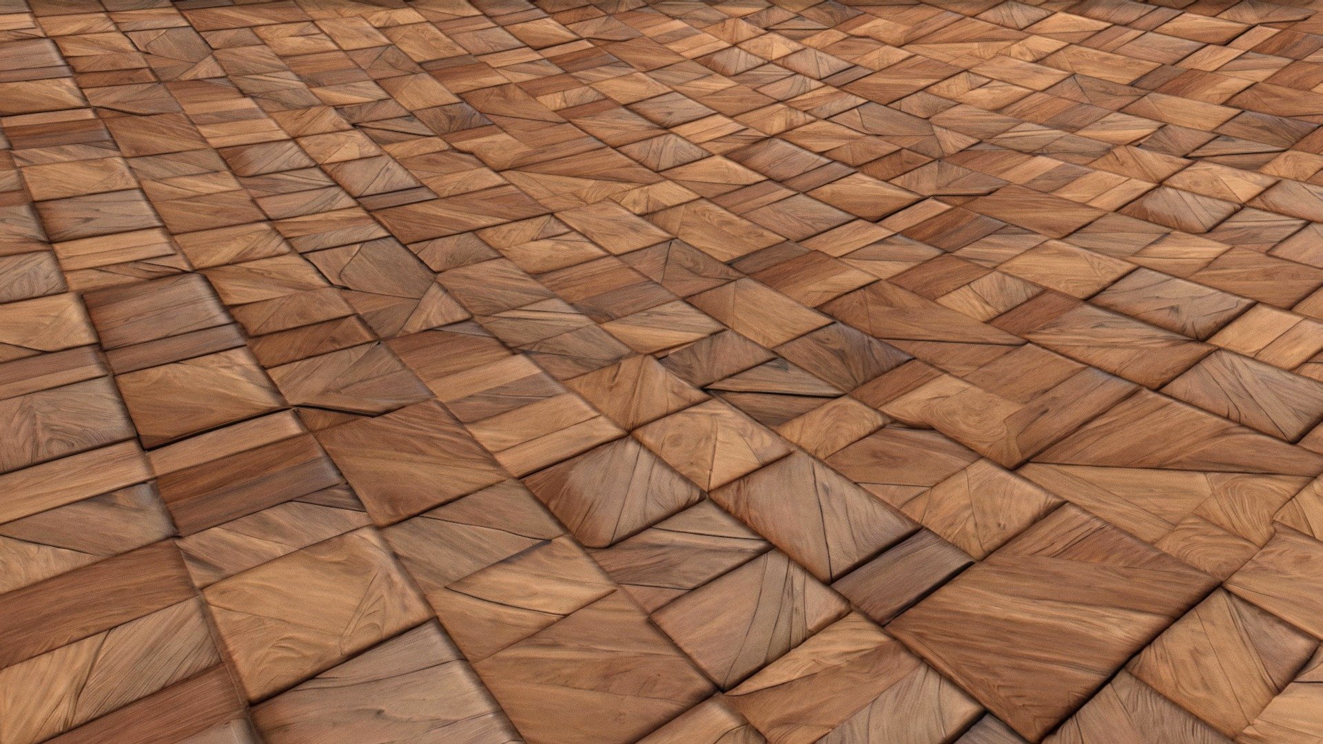 AI-generated Wooden floor with smooth finish - Wooden floor with smooth finish - Download Free 3D model by Tijerín Art Studio (@tijerin_art) 3d model