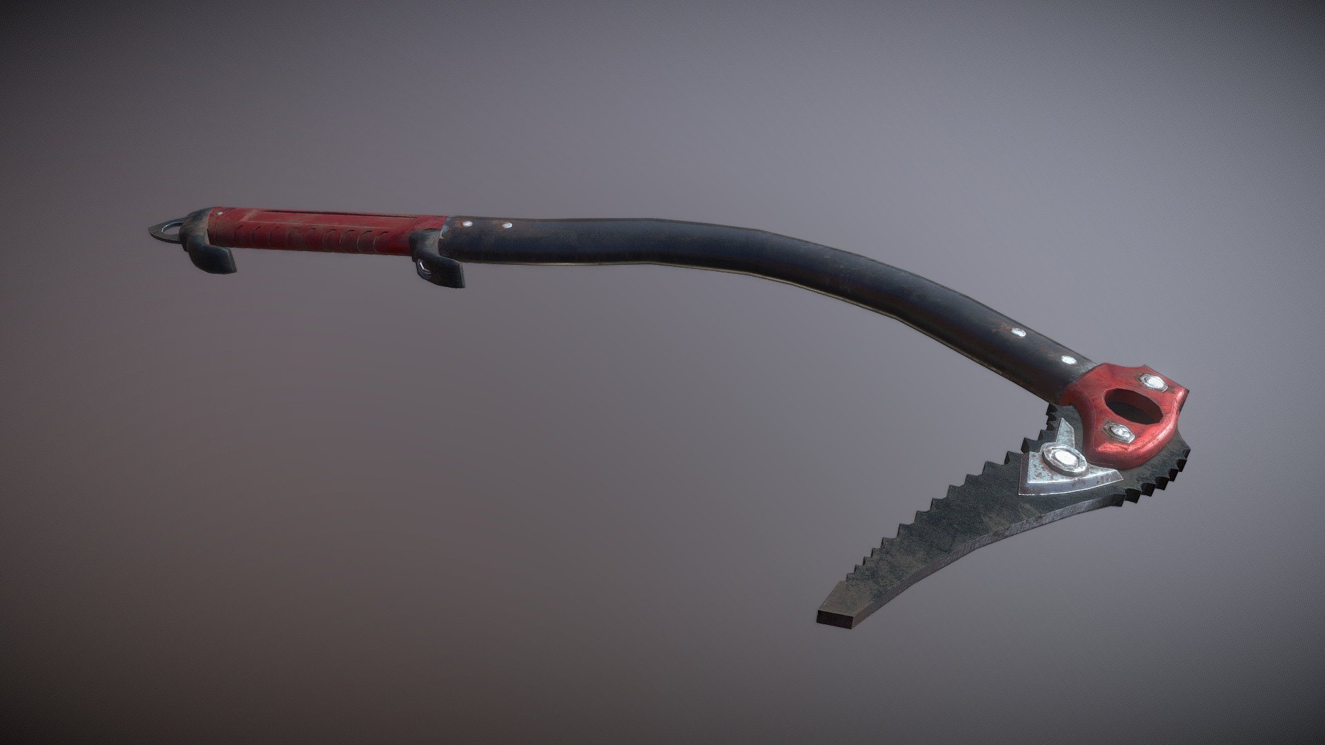 Low poly model of an apex climbing axe made for game asset pipeline 3d model