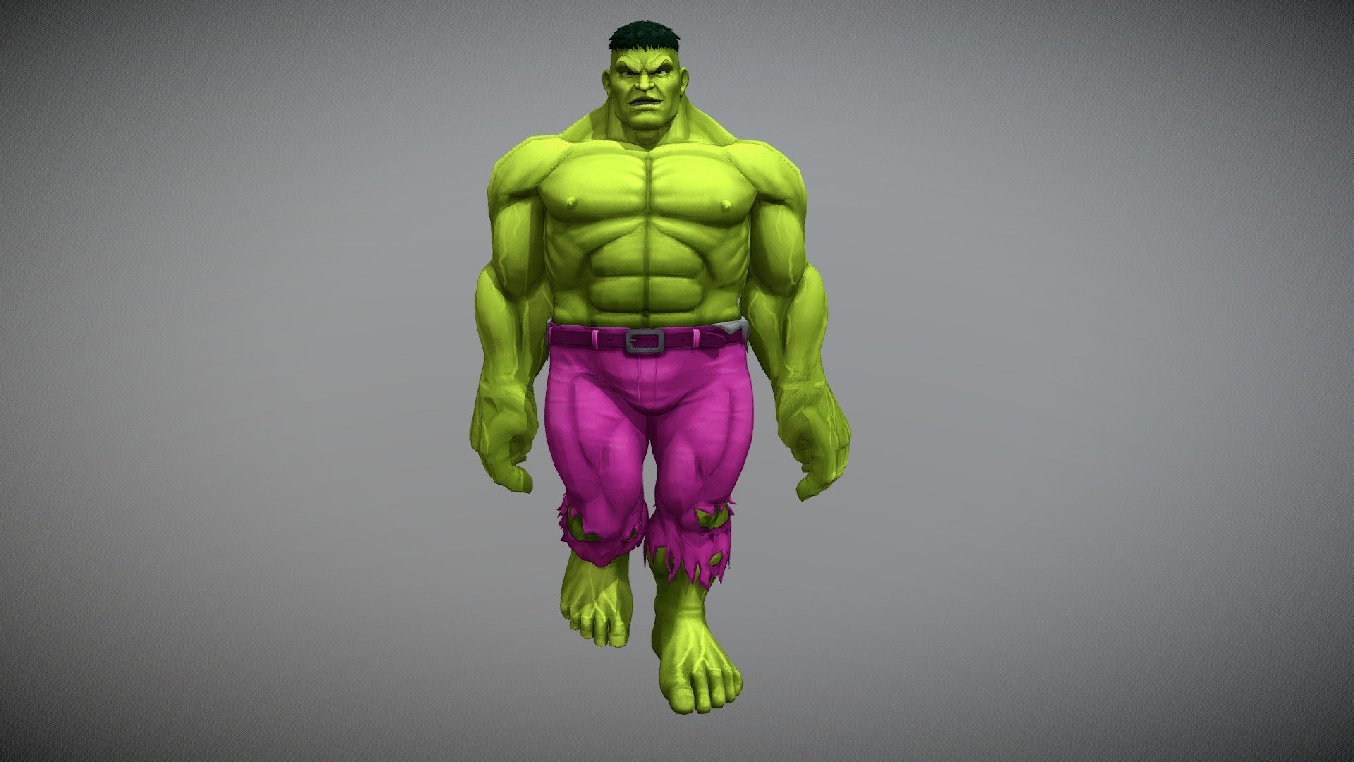 WATCH = https://youtu.be/zs7yzmYQ79M

The Hulk (Avengers) Full Body/Cinematic Modell

PACKAGE INCLUDE


High quality polygonal model, correctly scaled for an accurate representation of the original object.
Model is built to real-world scale.
Many different format like blender, fbx, obj, iclone, dae
No additional plugin is needed to open the model.
3d print ready
Ready for animation
High Quality materials and textures
Triangles = 38572
Vertices = 24980
Edges = 59989
Faces = 38572

ANIMATIONS


Walk
Funny Walk
Run
Fast Run
Jump
Hop
Hip Hop
Cheers
Dance 1
Dance 2
Look Around
Fight
Defend 1
Defend 2
Throw
 - Animated Hulk - Buy Royalty Free 3D model by Bilal Creation Production (@bilalcreation) 3d model