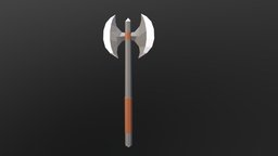 Low-poly Axe rpg, tool, axe-weapon, rpg-weapon, weapon, low-poly, lowpoly, axe, stylized, simple