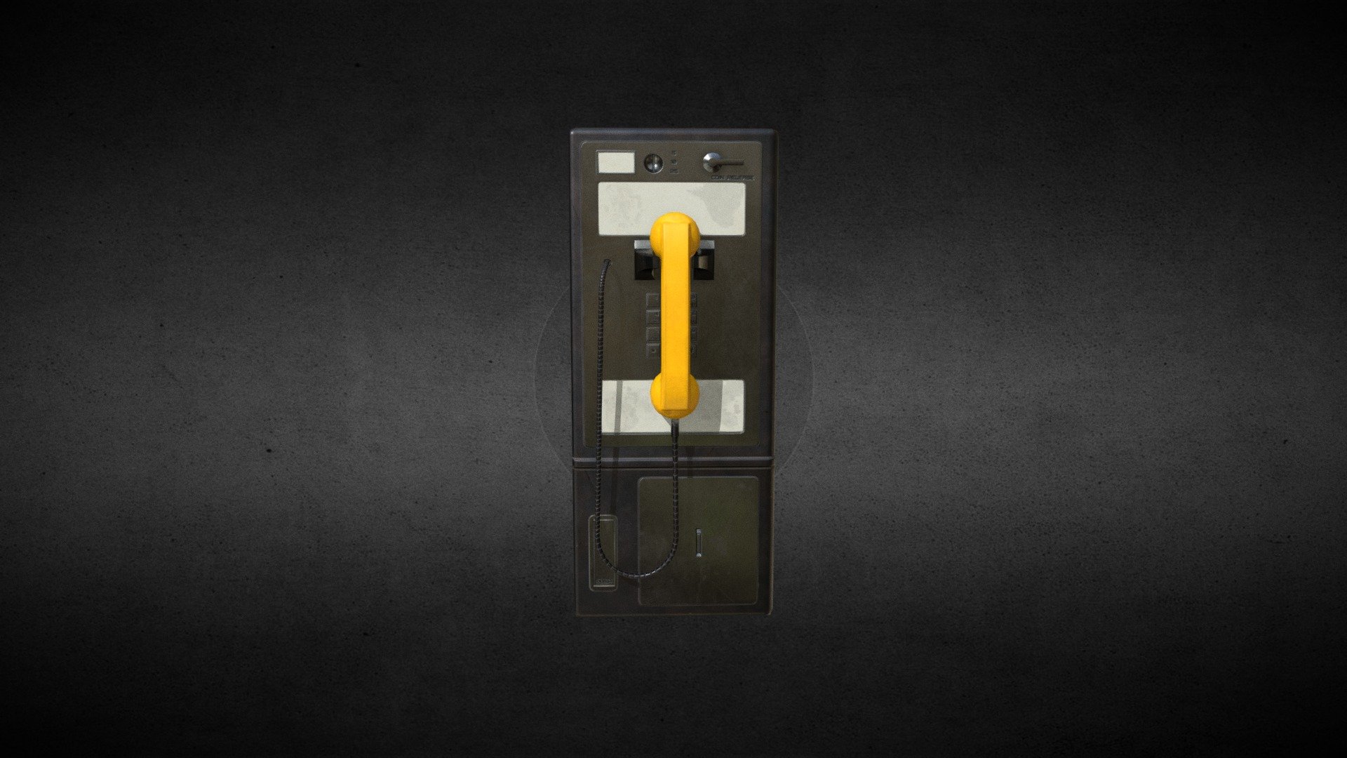 Subway PayPhone Made With 3DMaxs And Textured In Substence Paniter - Subway PayPhone - 3D model by ARIA (@I_Live) 3d model