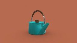 Minimalist Tea Kettle Wooden Handle drink, tea, modern, wooden, pot, property, hot, kettle, handle, kitchen, minimalist, kitchenware, props-assets, design, home, wood, decoration