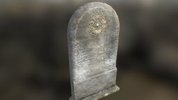Tomb tombstone, cemetery, gravestone, grave, headstone, game, lowpoly, tomb