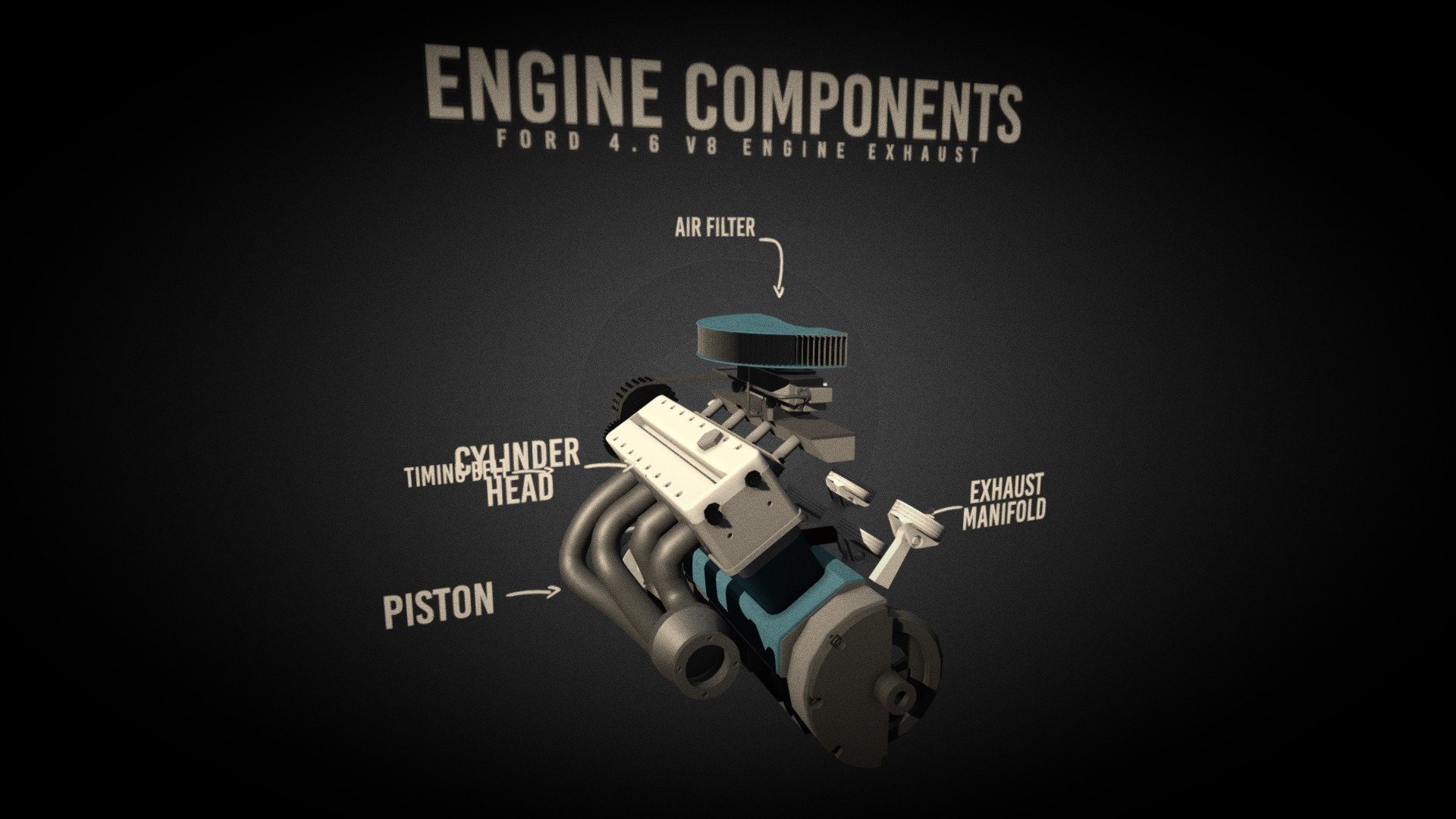 3d model for engine with simple parts - Engine - Buy Royalty Free 3D model by Ahmed Belal (@ezzdesign5) 3d model