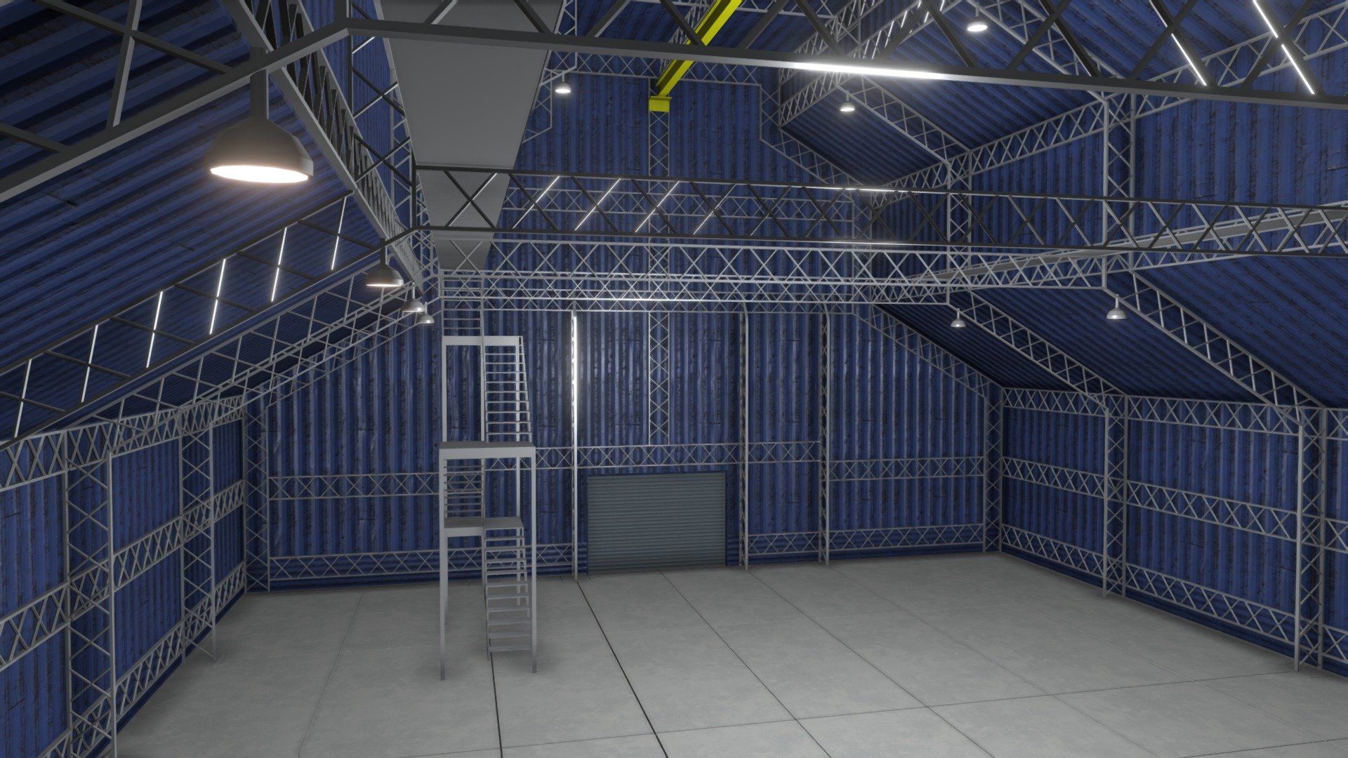 Warehouse Building - Warehouse Building - Buy Royalty Free 3D model by jimbogies 3d model