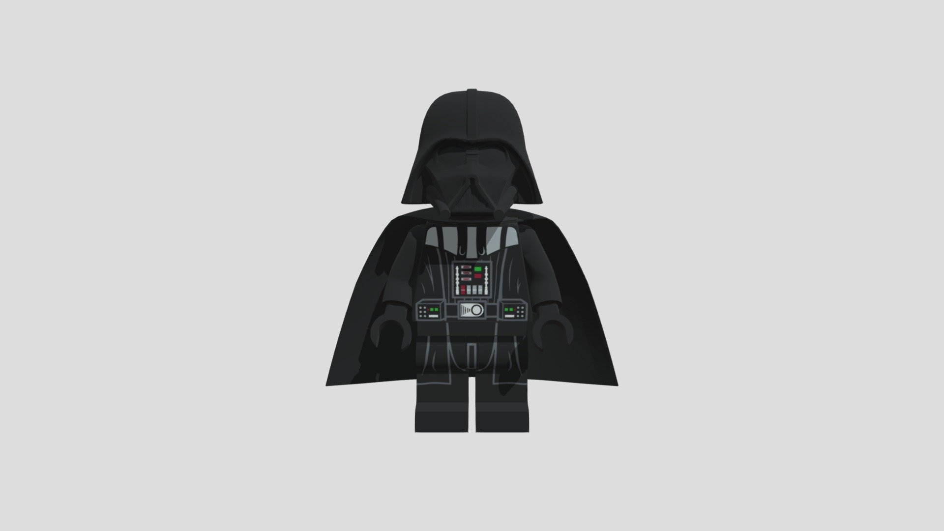 www.sketchfab.com/NibblesRules - Lego Darth Vader Minifigure - Download Free 3D model by Neut2000 3d model
