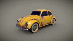 Volkswagen Beetle beetle, death, rally, volkswagen, 1967, old, car, race