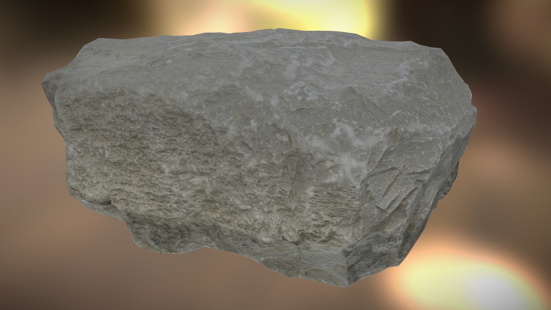 A watertight rock I created using photogrammetry. Software wouldn't process entire object as one, so I had to process the top half, then the bottom half, and merge the two together which was a bit of a pain.
However this allowed me to achieve far more variation in the placement of this rock within my scene because the mesh has no holes in 3d model