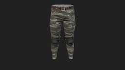 PUBG Combat Pants (Grey Camo) 