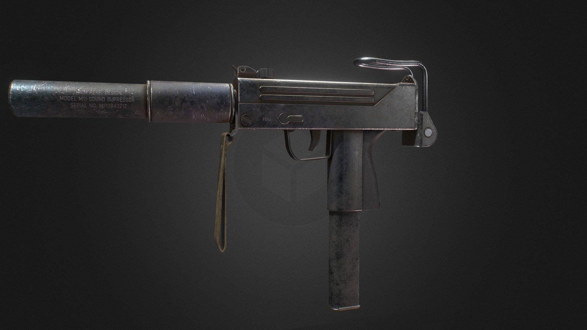 This MAC-11 was a fun project I worked on over a couple of days. It's a fairly simple model and allowed me to practice some texturing in Substance Painter 3d model