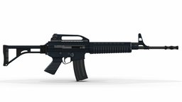 SS-2 Pindad rifle, pindad, indonesia, sniper, senjata, tni, skethfab, ss2, ss1, weapon, sketchup, 3d, gun, serbu, asault_rifle, senapan, ss2_v4