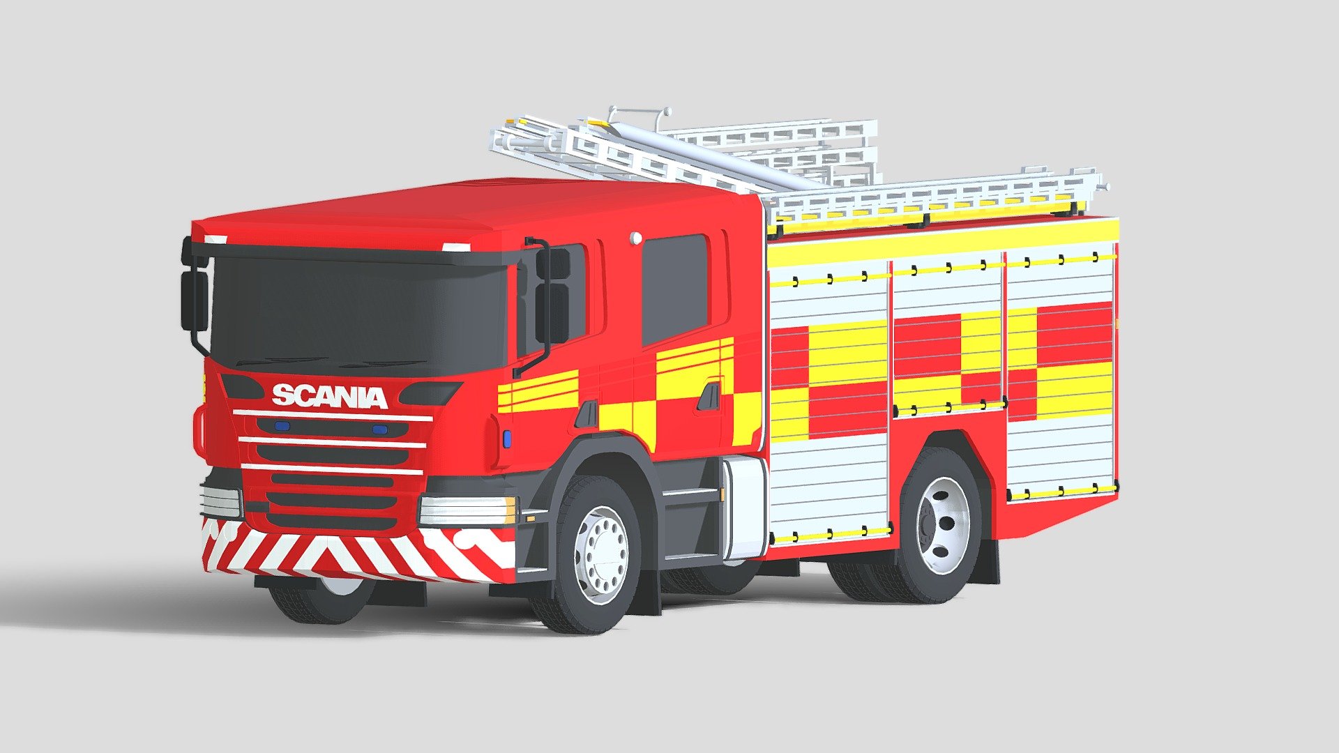 Created within Roblox and imported to Blender - Scania P280 Appliance - 3D model by joshdiamond34 3d model