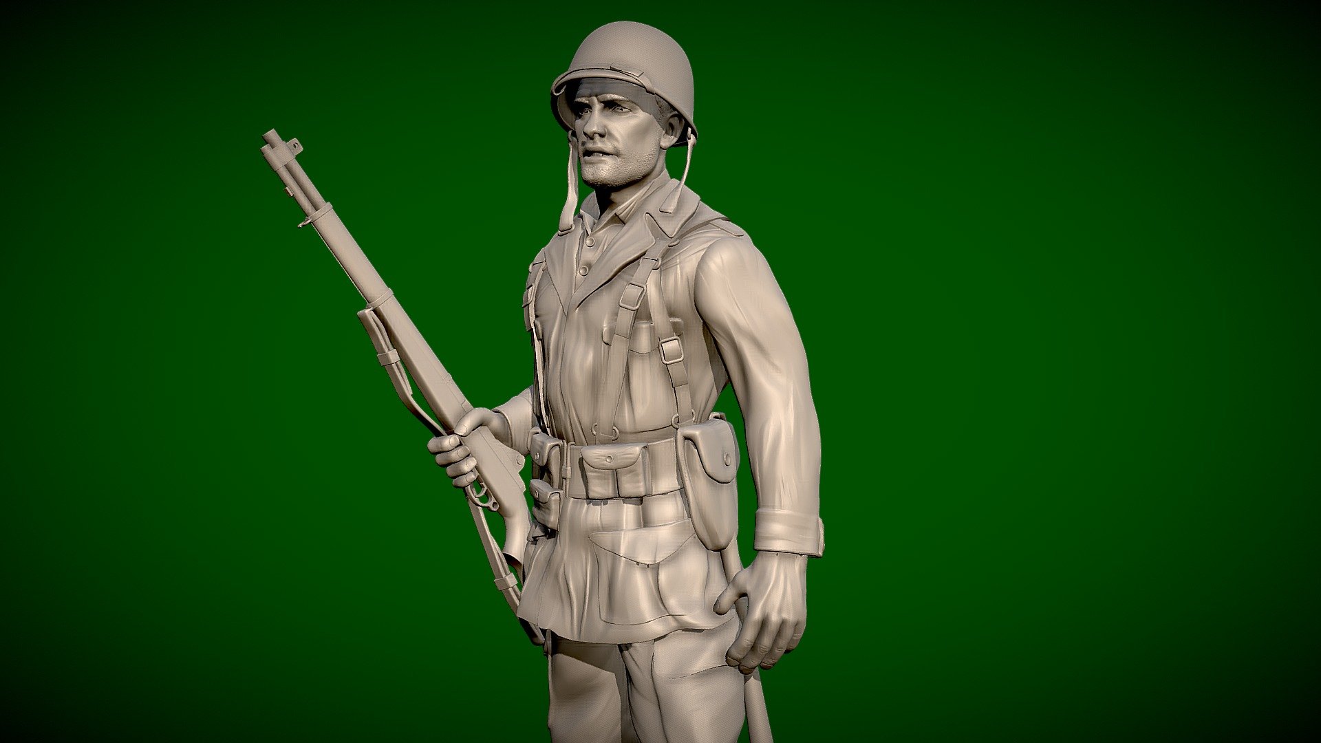 A high-poly Zbrush model ready for 3d printing.  I have printed this model on my Anycubic Photon resin printer - see pictures below.  I am planning to do another version in an action pose - not sure what yet - any ideas?  Tip:  When preparing the model for painting - be careful of the chin straps hanging from the helmet - very delicate!



 - US Soldier WW2 - 3d Printable - Free - Download Free 3D model by Andy Woodhead (@Andywoodhead) 3d model