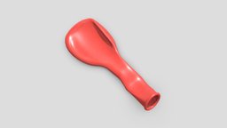 Flat Balloon red, kids, clown, kid, happy, other, fun, children, party, ready, play, birthday, inflatable, year, anniversary, celebrate, inflated, various, ceremonies, aniversary, game, low, poly, fly, air, decoration, deflated