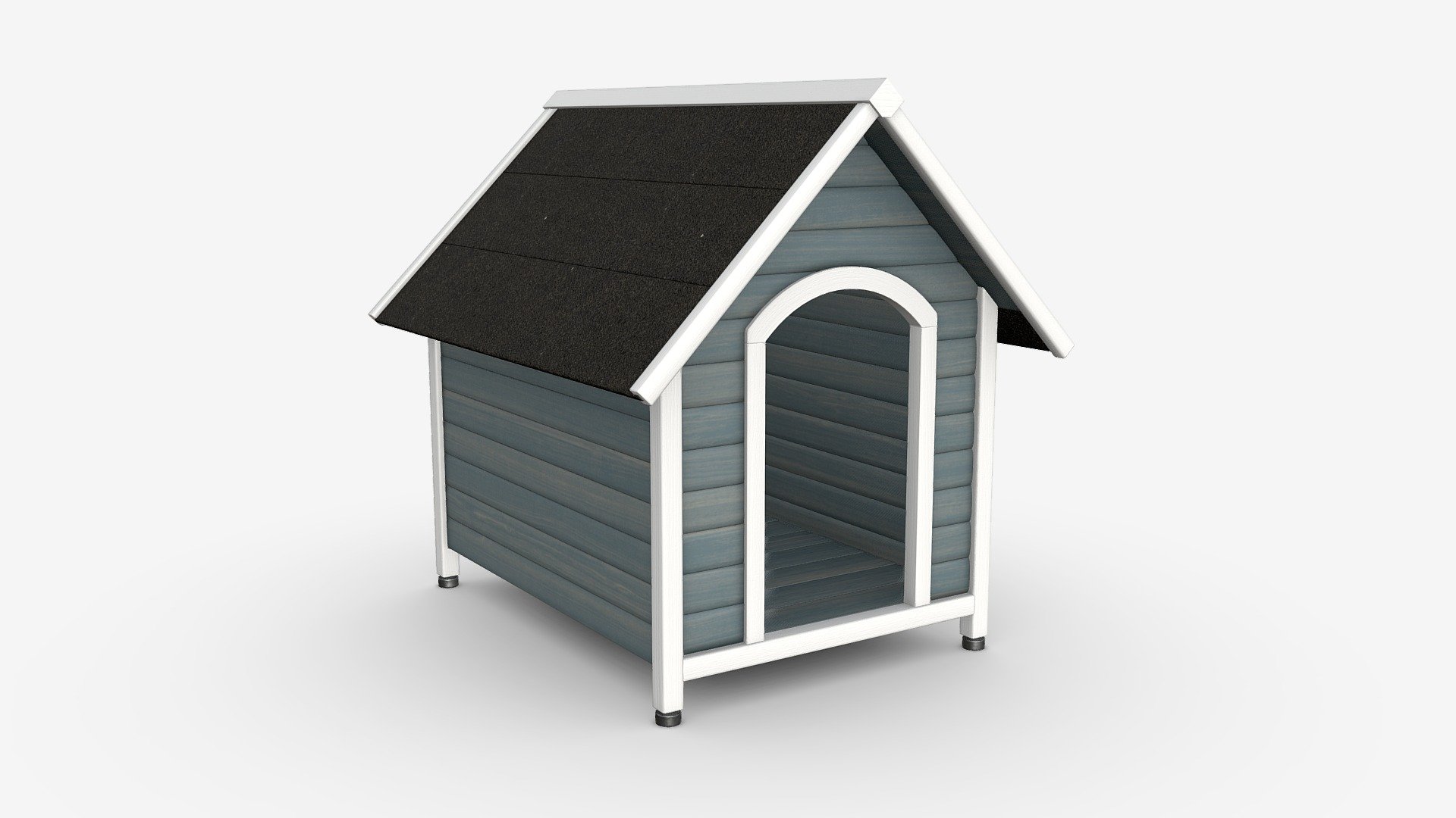 Outdoor Wooden Dog House - Buy Royalty Free 3D model by HQ3DMOD (@AivisAstics) 3d model