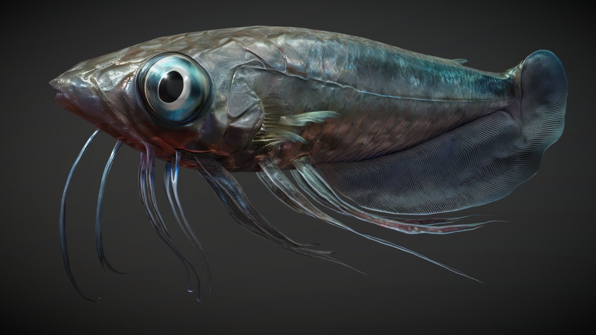 This Alien fish comes with 4096x4096 textures, and is optimized for game engines 3d model