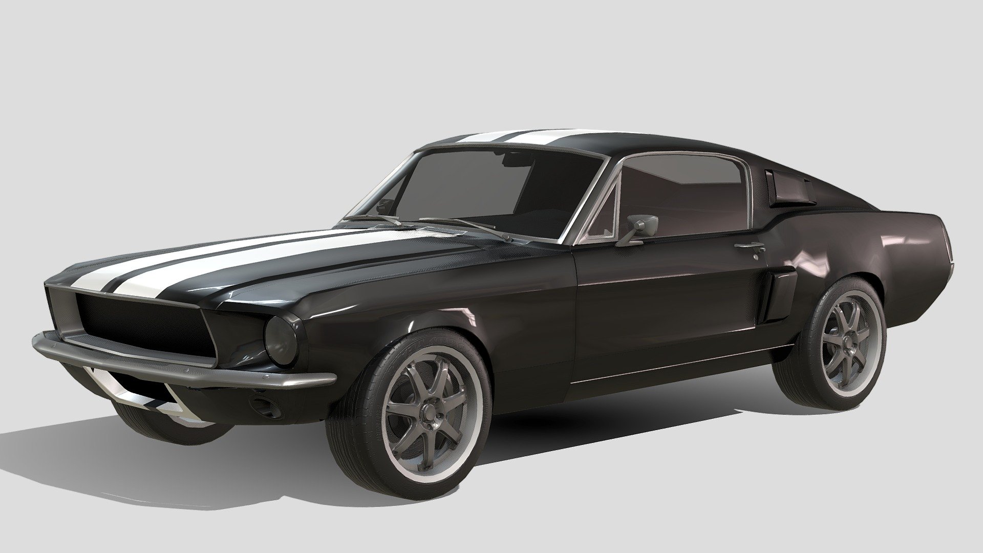 Ford Mustang 1967  Fast and furios 3 - Buy Royalty Free 3D model by Phazan Product (@Phazan) 3d model
