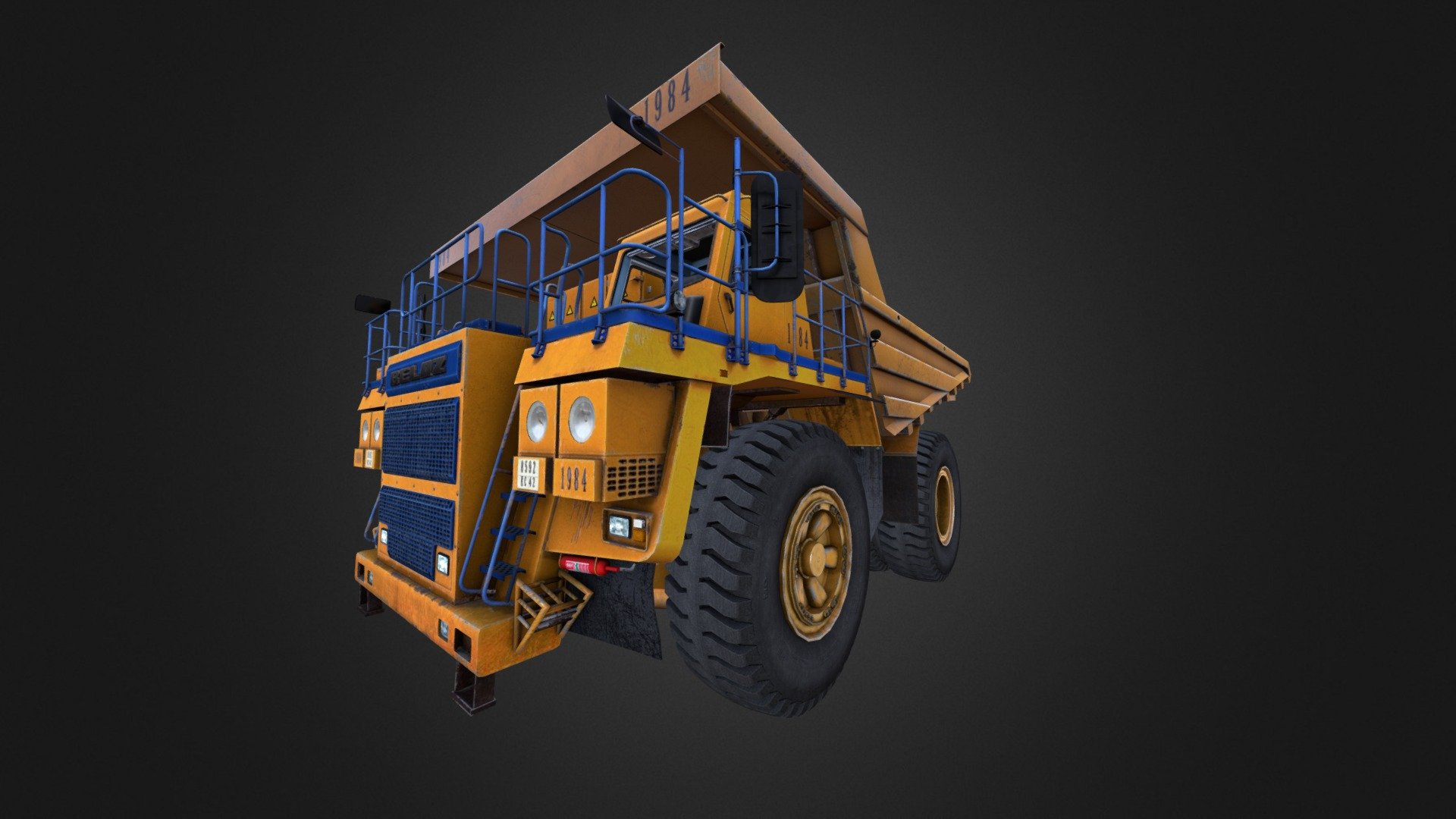 This is one of the vehicles I worked on at Thoroughtec Simulation - Belaz - 3D model by Dane Badenhorst (@danebadenhorst) 3d model