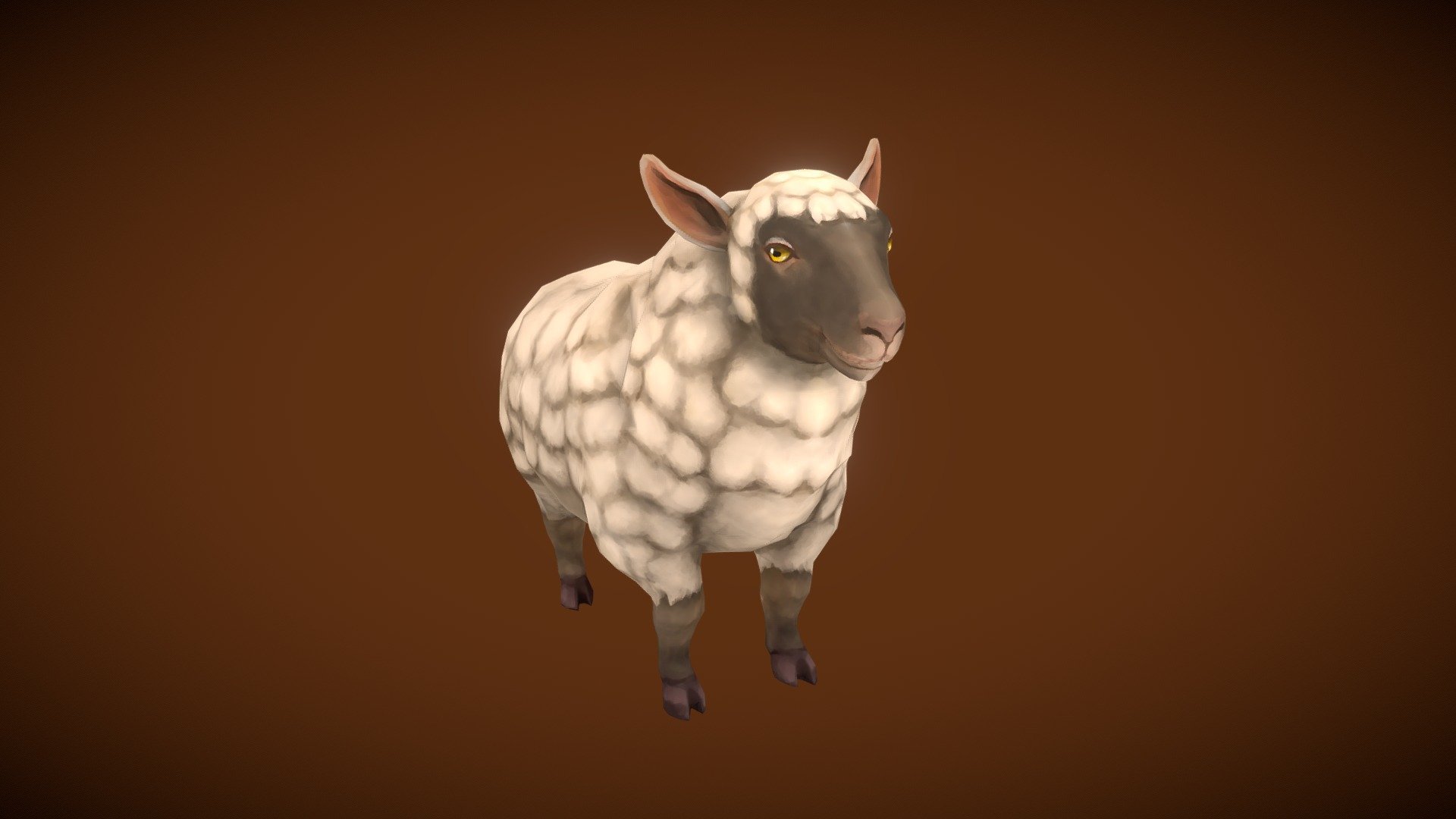 Stylized character for a project.

Software used: Zbrush, Autodesk Maya, Autodesk 3ds Max, Substance Painter - Stylized Sheep - 3D model by N-hance Studio (@Malice6731) 3d model