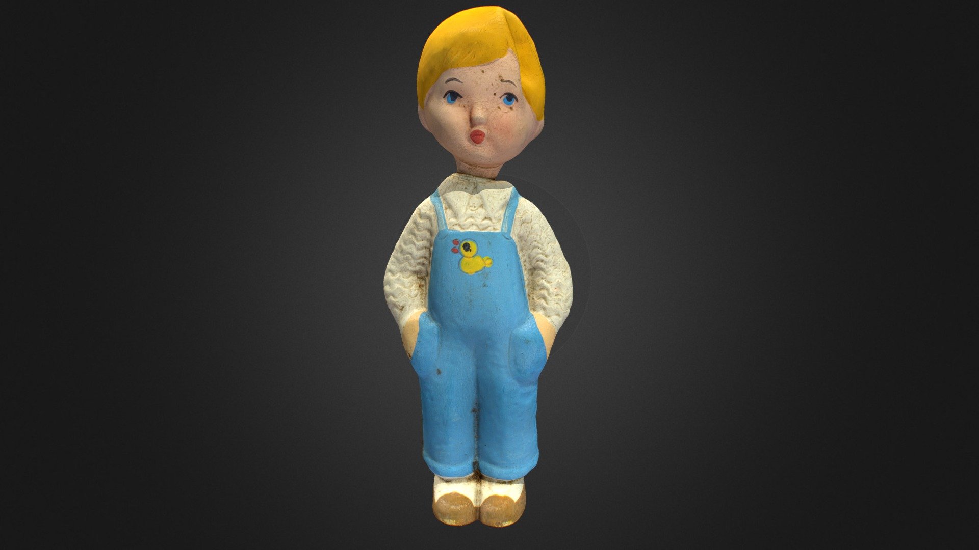 Old USSR Soviet Rubber Toy Child Boy Scan High Poly

Including OBJ formats and texture (8192x8192) JPG

Polygons: 101912 Vertices: 50958 - Old USSR Soviet Rubber Toy Child - 3D model by Skeptic (@texturus) 3d model