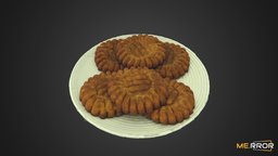 YakGua Korean honey pastry sweet cookie korea, photogrametry, realistic, traditional, dessert, realism, 3dscaning, tradition, foodscan, asianfood, realitycapture, 3dscan, 3dmodel, koreafood, noai