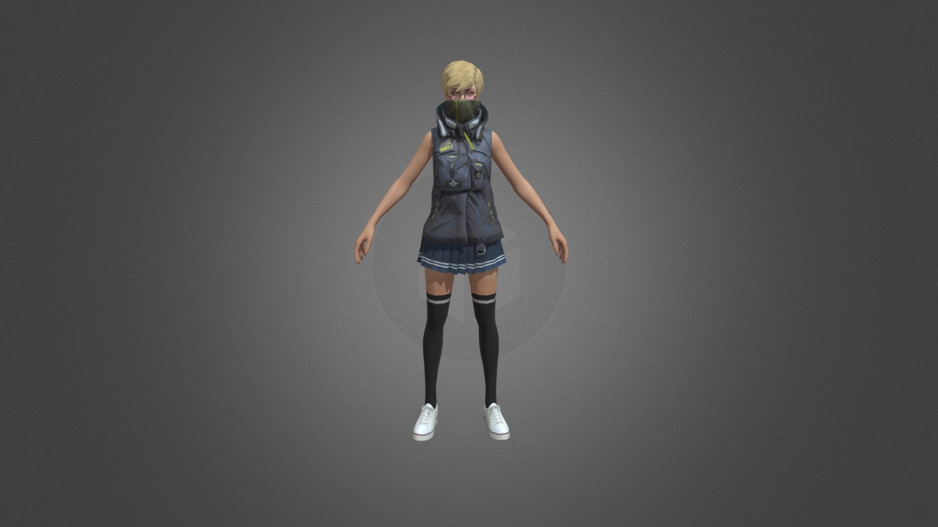 MESSAGE ON INSTAGRAM FOR THIS MODEL - pacegaming_official_ - freefire new female 3d model by pace gaming - 3D model by PACE GAMING FF (@MDARBAZ_.OR___-PACEGAMINGFF) 3d model
