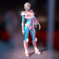 Lia, the space cop girl 2 armor, future, videogame, character, girl, futuristic, anime, space